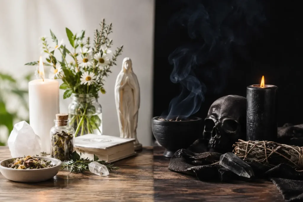 Brujería blanca versus magia negra explicada